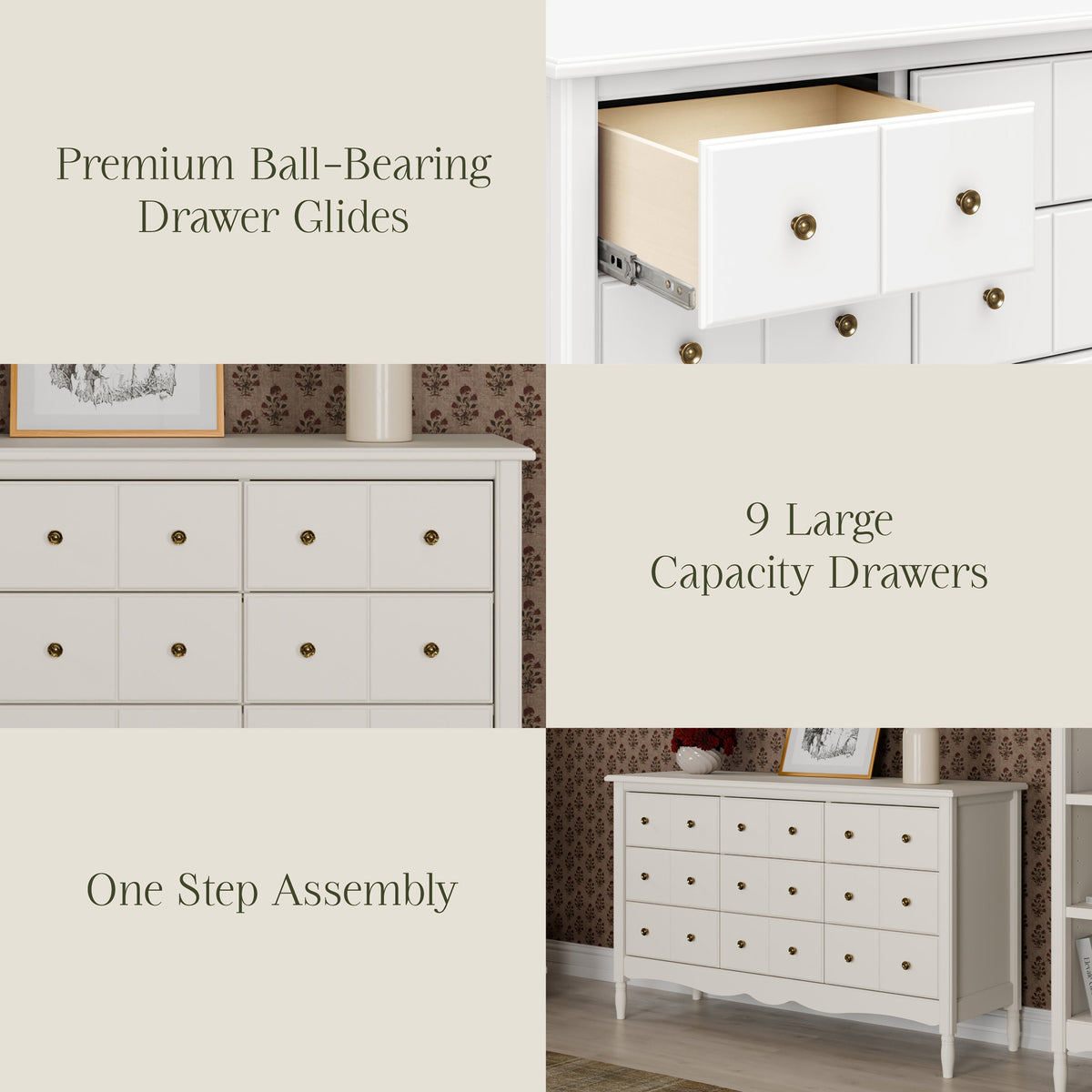 Liberty 9-Drawer Wide Assembled Dresser (56")