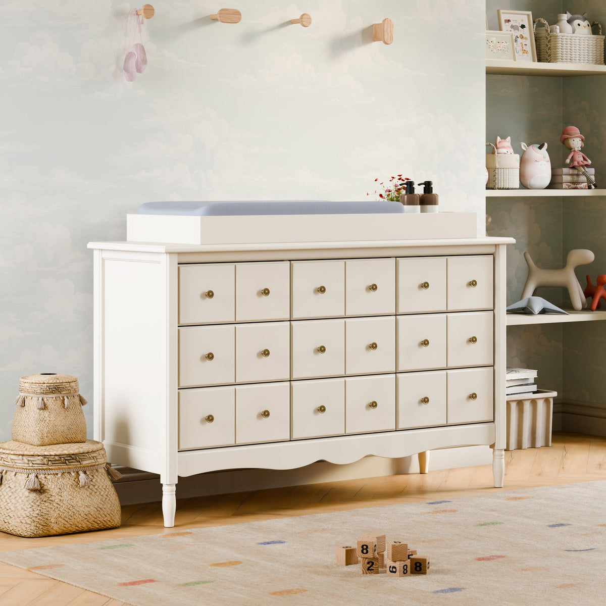 Liberty 9-Drawer Wide Assembled Dresser (56")