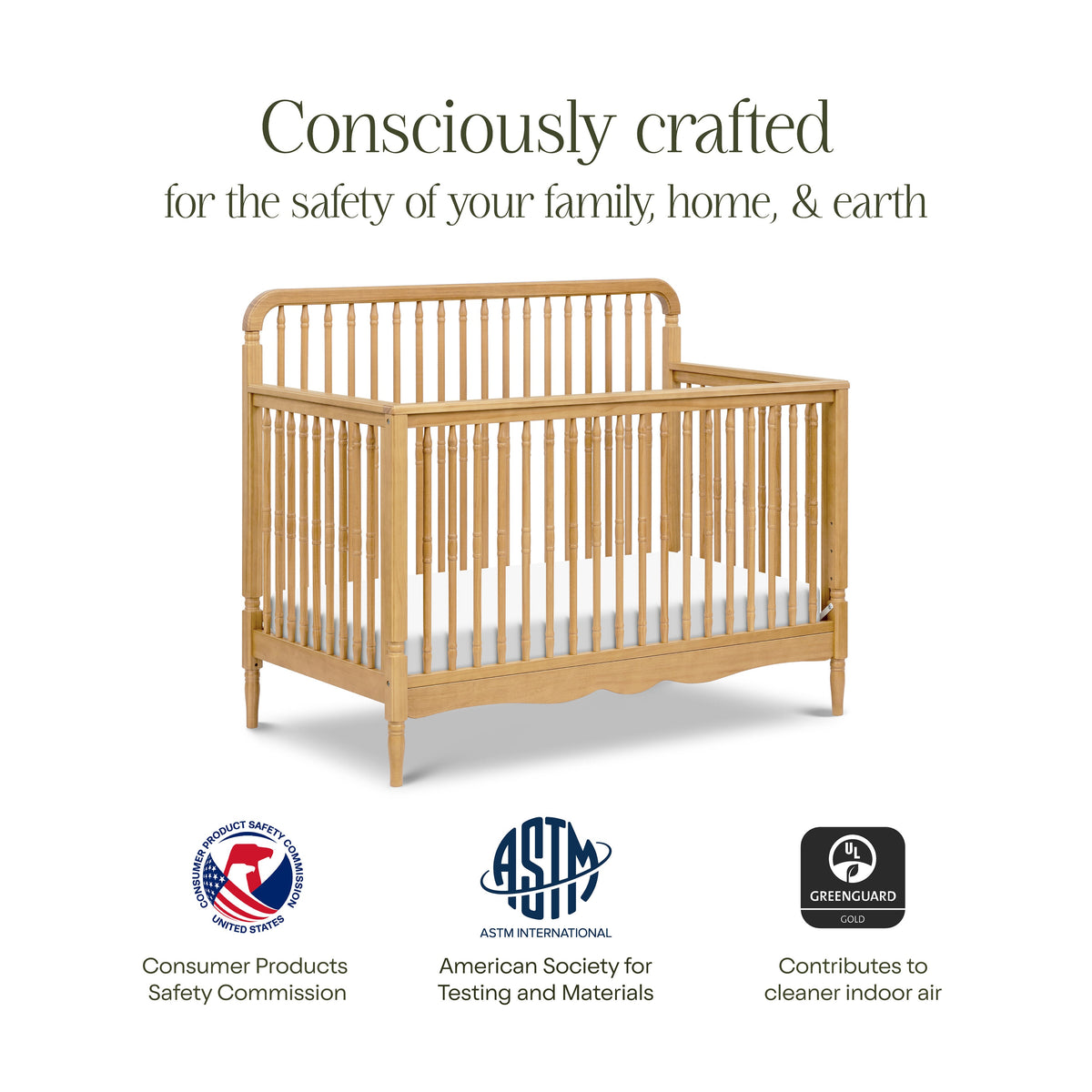Liberty 4-in-1 Convertible Spindle Crib