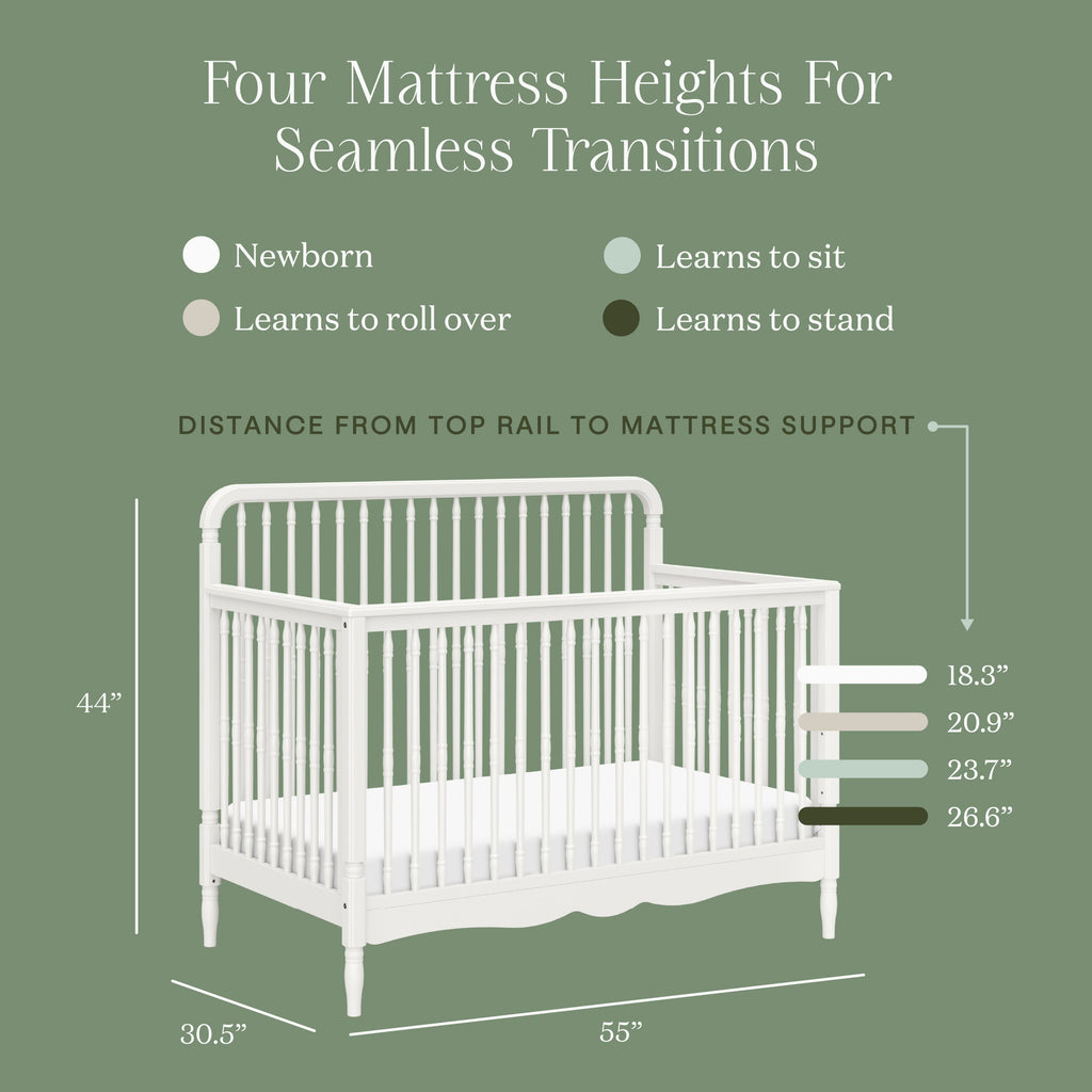 Liberty 4-in-1 Convertible Spindle Crib