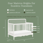 Liberty 4-in-1 Convertible Spindle Crib