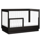 Harlow Acrylic 3-in-1 Convertible Crib with Toddler Bed Conversion Kit