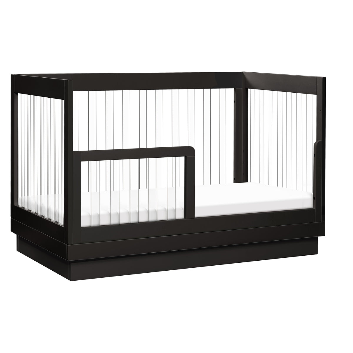 Harlow Acrylic 3-in-1 Convertible Crib with Toddler Bed Conversion Kit