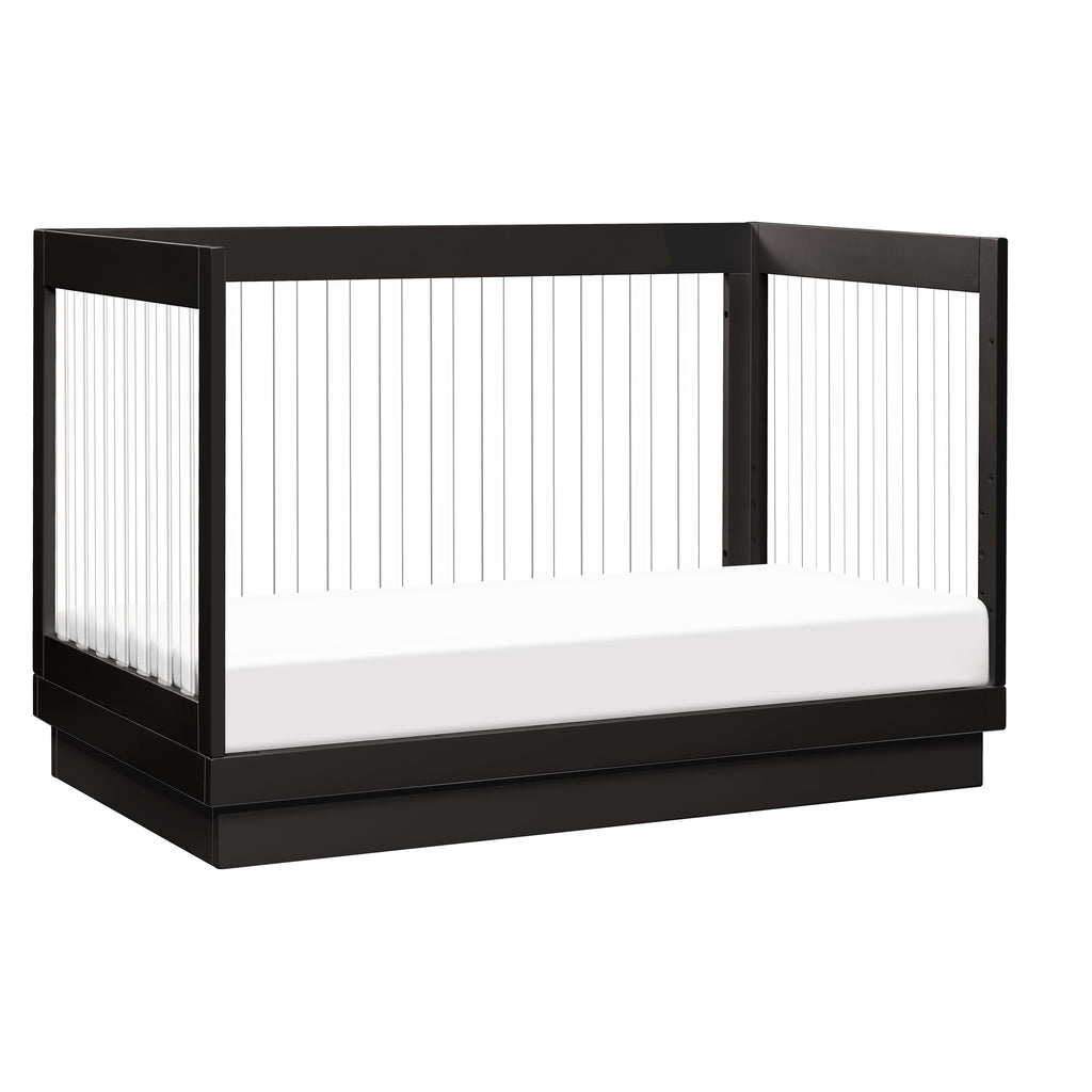 Harlow Acrylic 3-in-1 Convertible Crib with Toddler Bed Conversion Kit