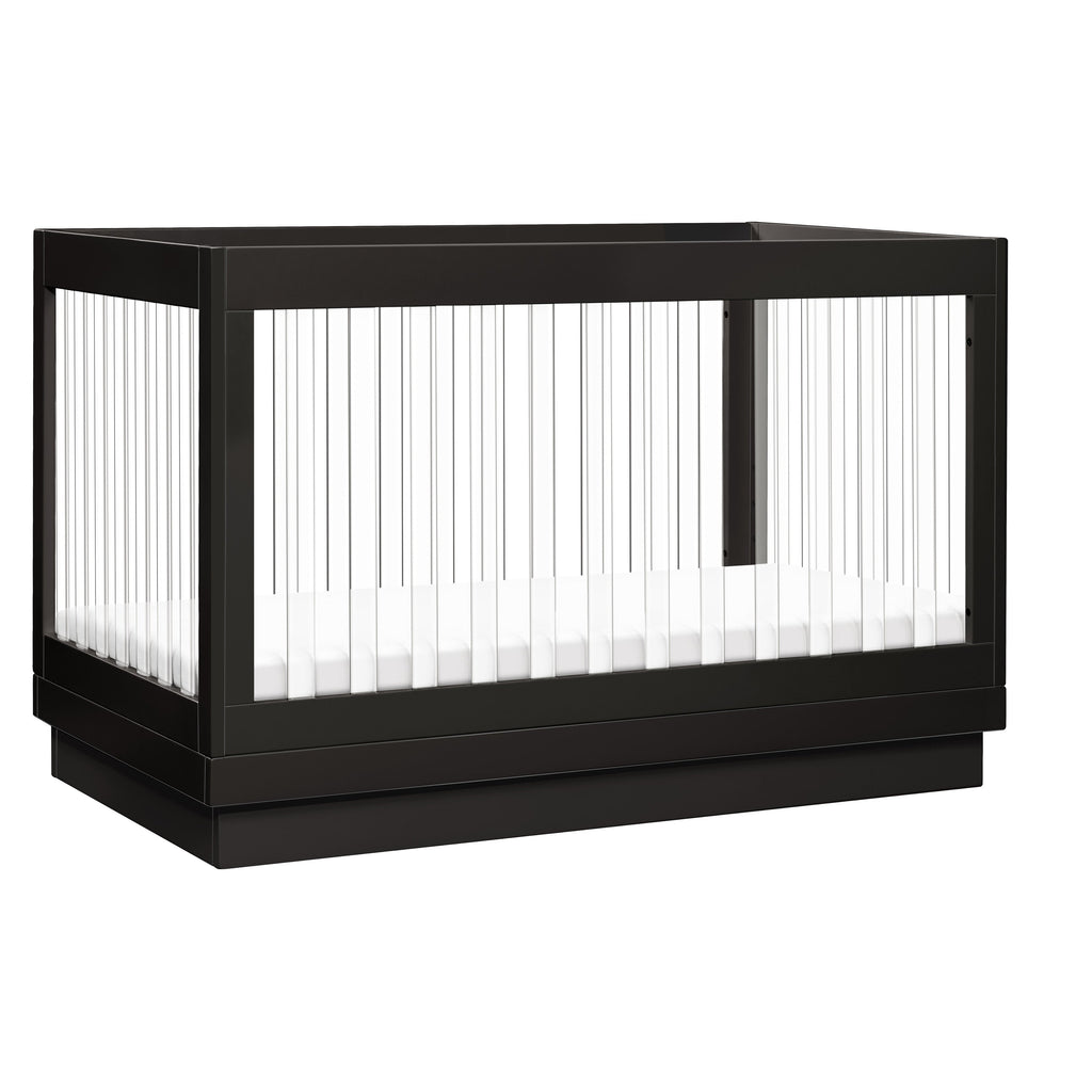Harlow Acrylic 3-in-1 Convertible Crib with Toddler Bed Conversion Kit
