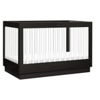 Harlow Acrylic 3-in-1 Convertible Crib with Toddler Bed Conversion Kit