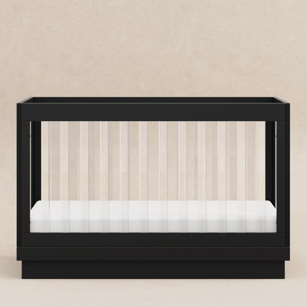 Harlow Acrylic 3-in-1 Convertible Crib with Toddler Bed Conversion Kit