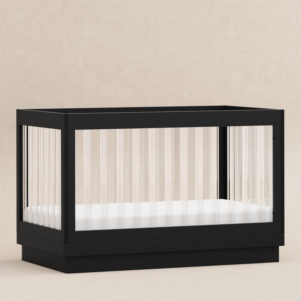 Harlow Acrylic 3-in-1 Convertible Crib with Toddler Bed Conversion Kit