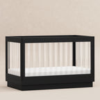 Harlow Acrylic 3-in-1 Convertible Crib with Toddler Bed Conversion Kit
