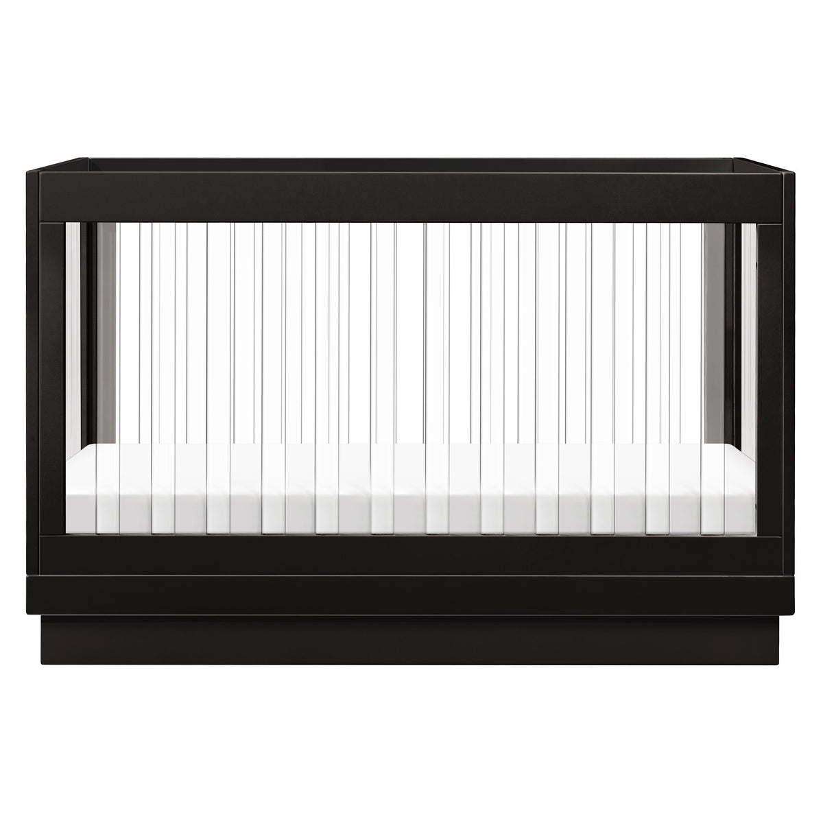 Harlow Acrylic 3-in-1 Convertible Crib with Toddler Bed Conversion Kit