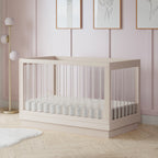 Cuna convertible 3 en 1 Harlow Acrylic con kit de conversión para cama infantil
