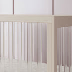 Harlow Acrylic 3-in-1 Convertible Crib with Toddler Bed Conversion Kit