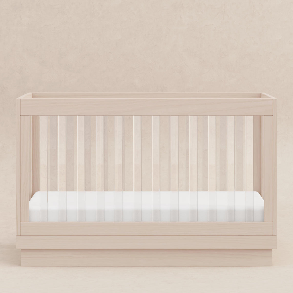 Harlow Acrylic 3-in-1 Convertible Crib with Toddler Bed Conversion Kit