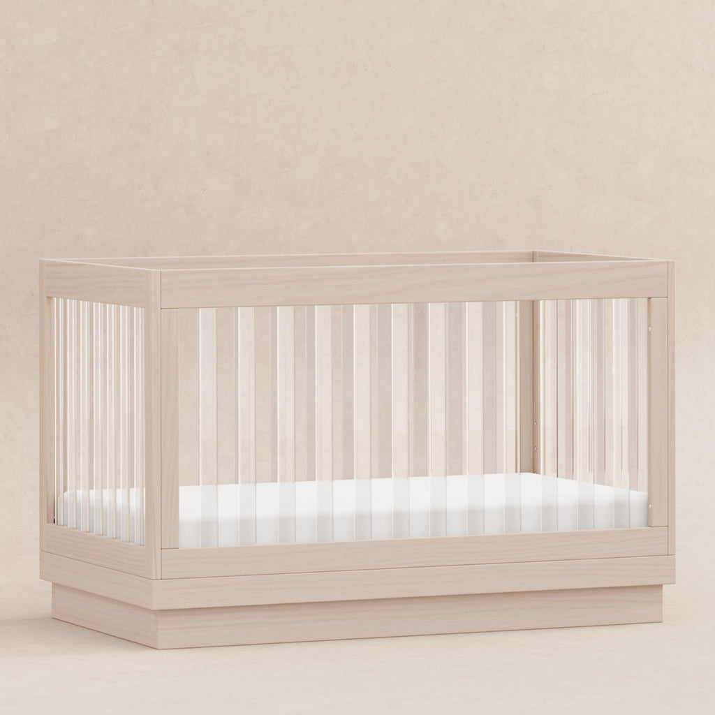 Harlow Acrylic 3-in-1 Convertible Crib with Toddler Bed Conversion Kit