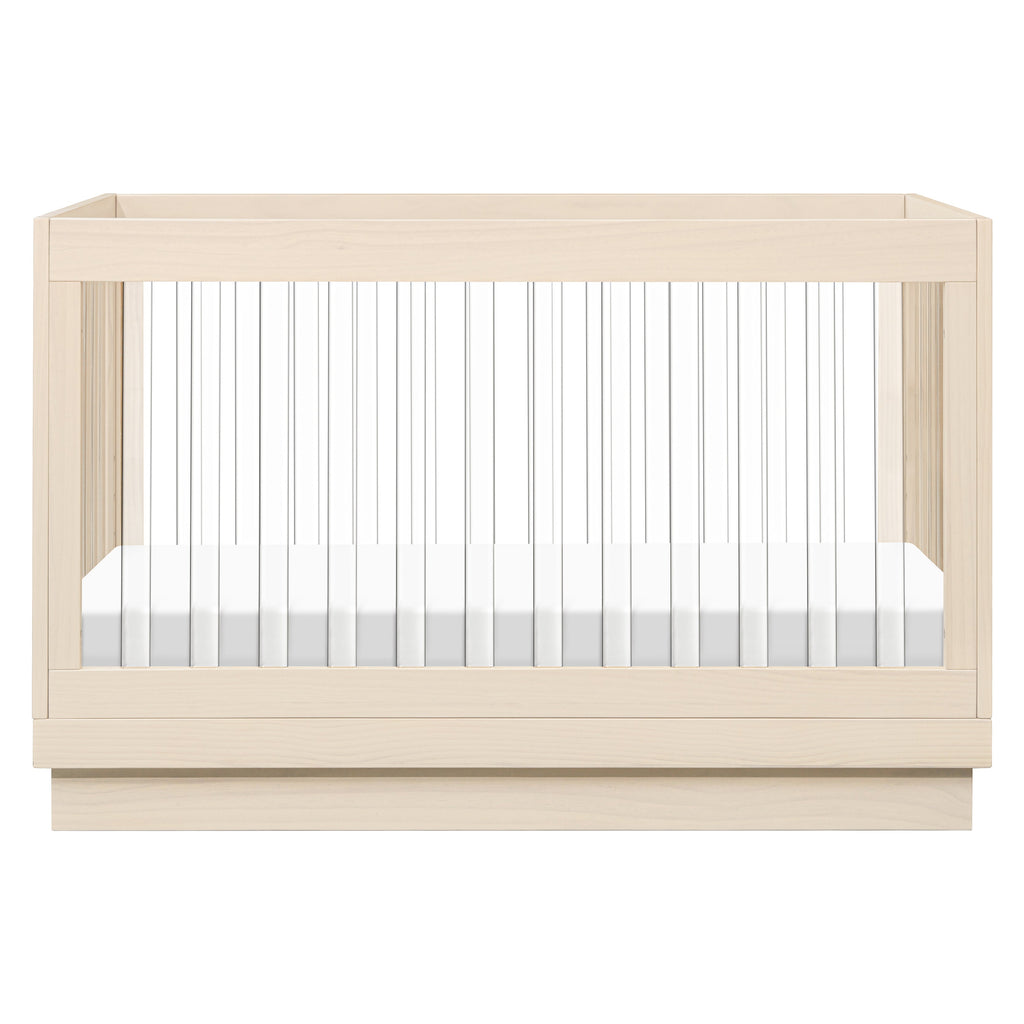 Harlow Acrylic 3-in-1 Convertible Crib with Toddler Bed Conversion Kit