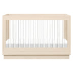 Harlow Acrylic 3-in-1 Convertible Crib with Toddler Bed Conversion Kit