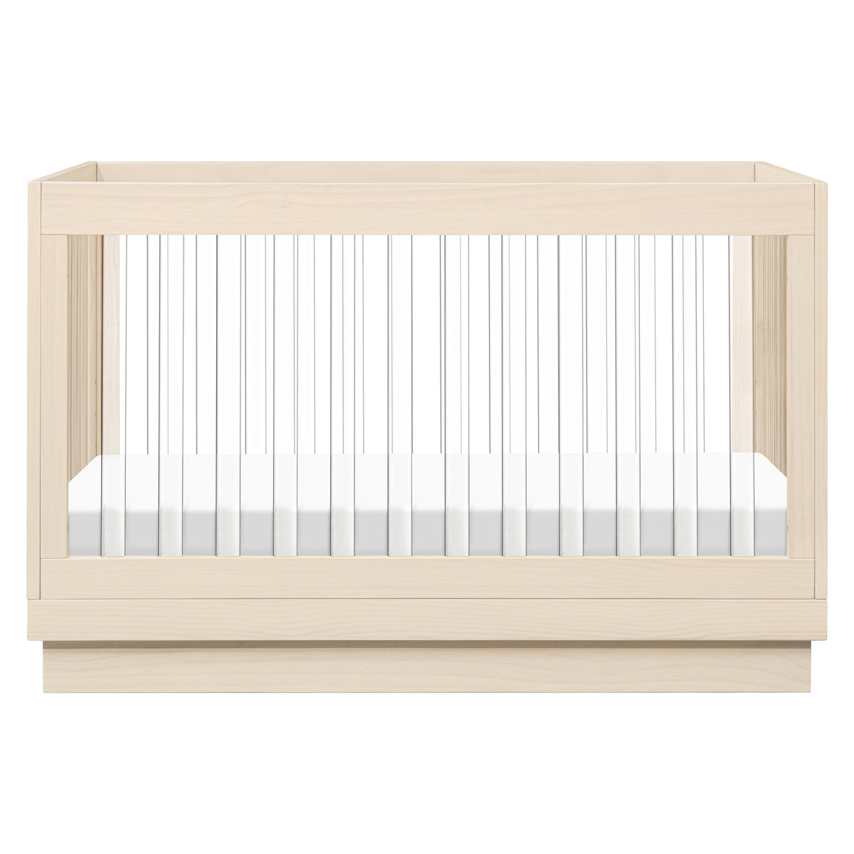 Harlow Acrylic 3-in-1 Convertible Crib with Toddler Bed Conversion Kit