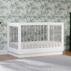 Cuna convertible 3 en 1 Harlow Acrylic con kit de conversión para cama infantil
