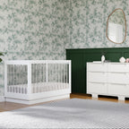 Cuna convertible 3 en 1 Harlow Acrylic con kit de conversión para cama infantil
