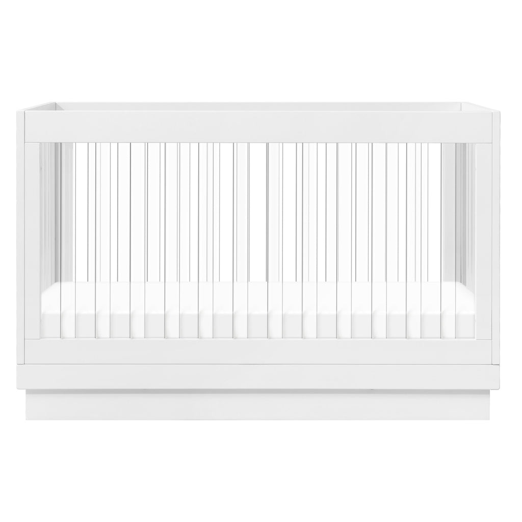 Harlow Acrylic 3-in-1 Convertible Crib with Toddler Bed Conversion Kit