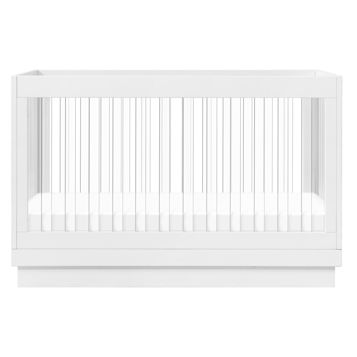 Harlow Acrylic 3-in-1 Convertible Crib with Toddler Bed Conversion Kit