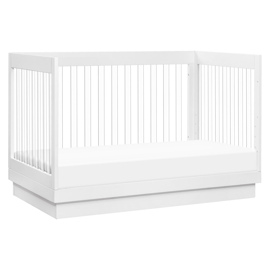 Harlow Acrylic 3-in-1 Convertible Crib with Toddler Bed Conversion Kit