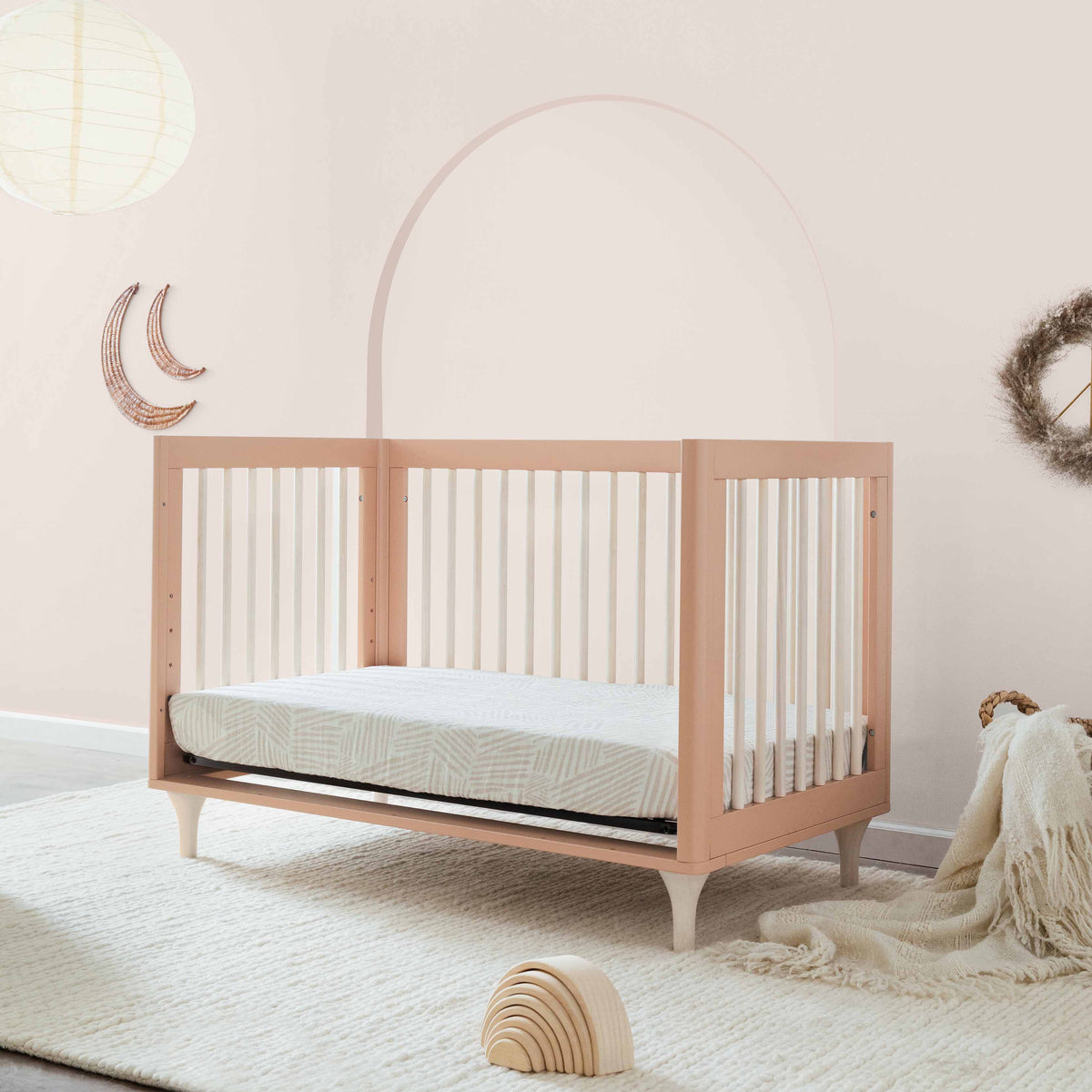 Lolly 3-in-1 Convertible Crib with Toddler Bed Conversion Kit