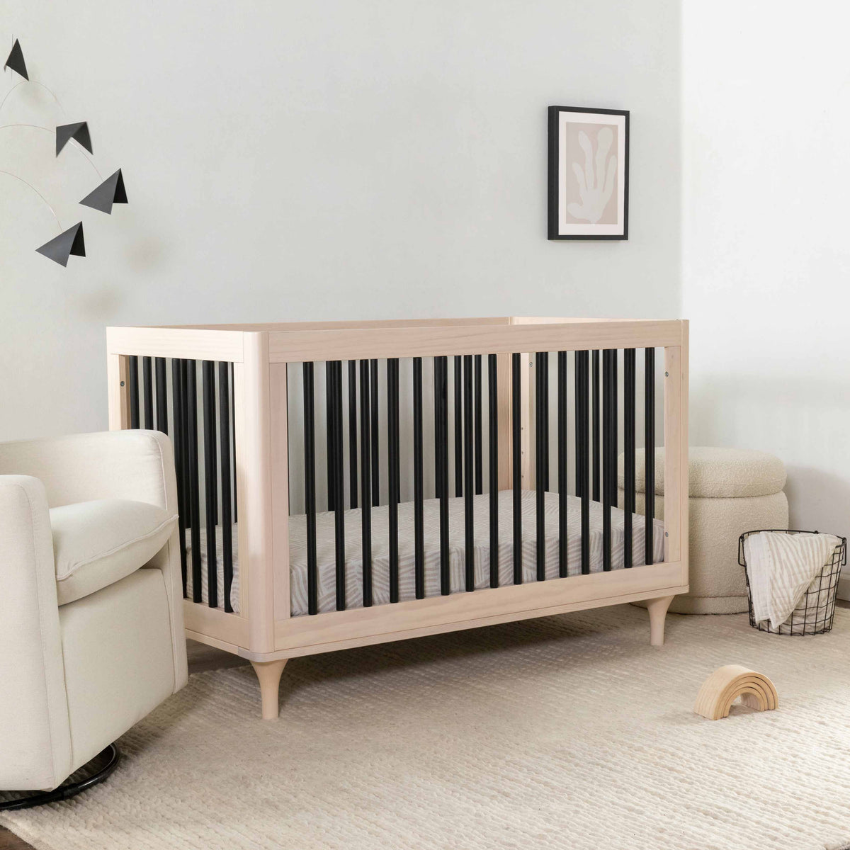 Lolly 3-in-1 Convertible Crib with Toddler Bed Conversion Kit