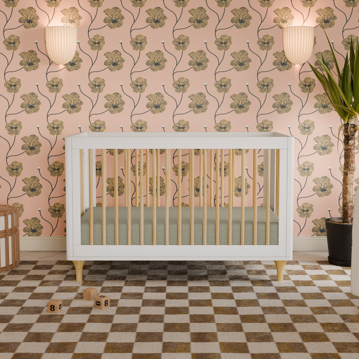 Lolly 3-in-1 Convertible Crib with Toddler Bed Conversion Kit
