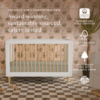 Lolly 3-in-1 Convertible Crib with Toddler Bed Conversion Kit