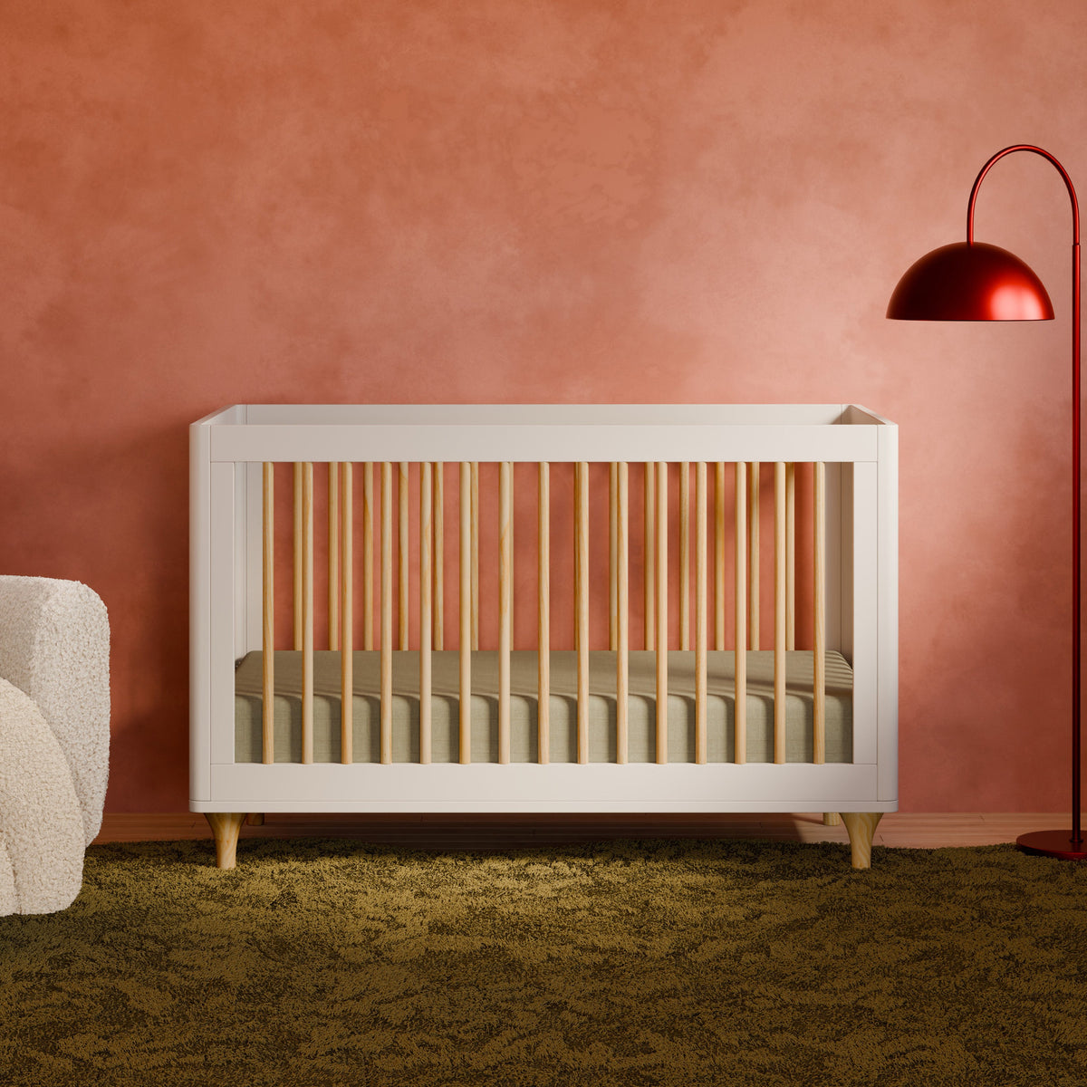 Lolly 3-in-1 Convertible Crib with Toddler Bed Conversion Kit