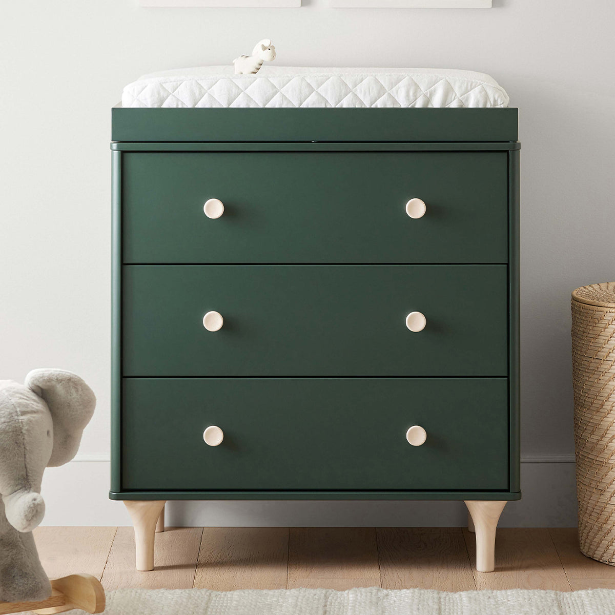 Lolly 3-Drawer Compact Changer Dresser with Removable Changing Tray (34")