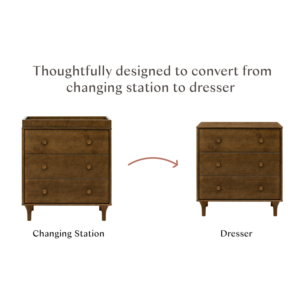 Lolly 3-Drawer Compact Changer Dresser with Removable Changing Tray (34")