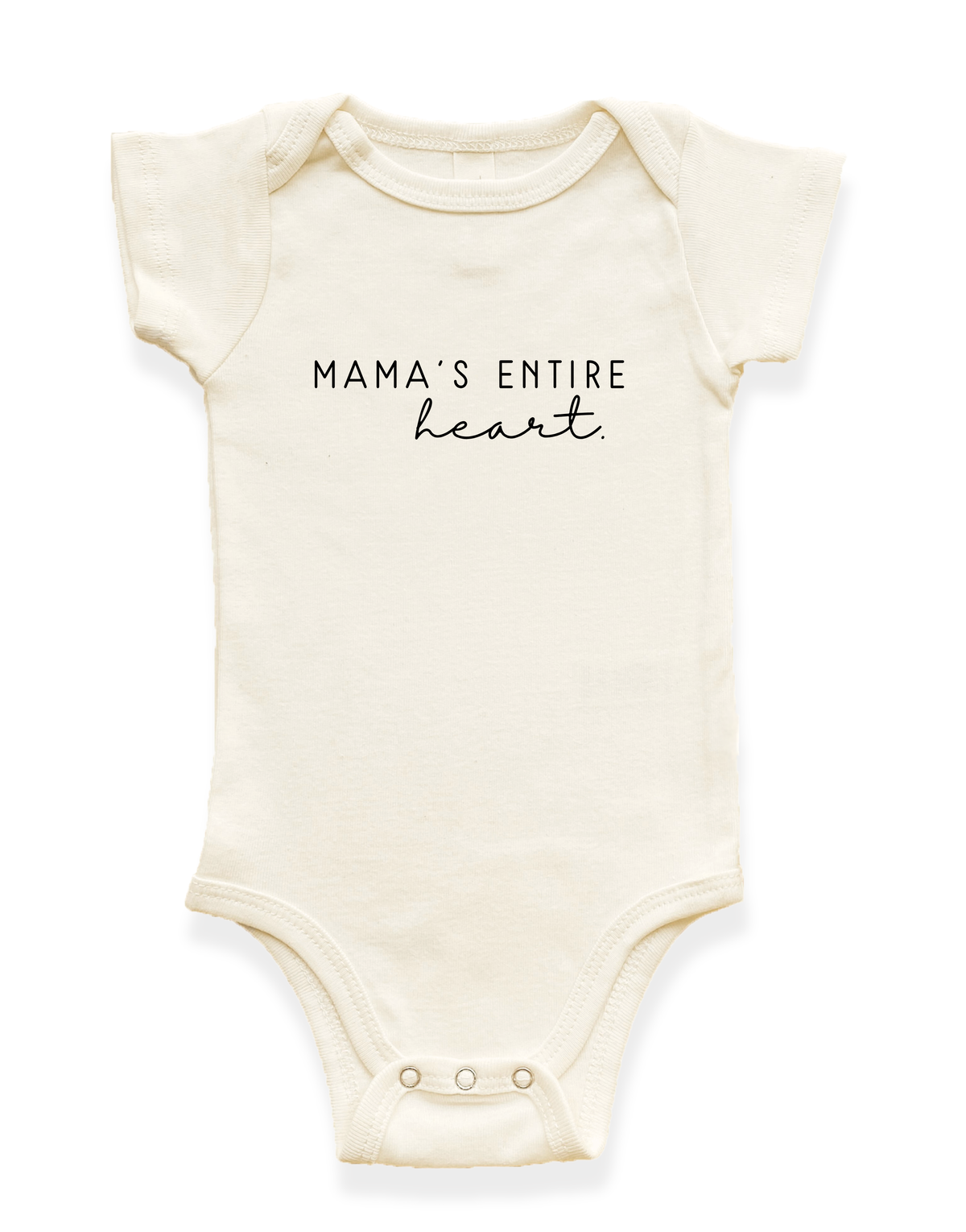 Mama's Entire Heart Organic Baby Bodysuit