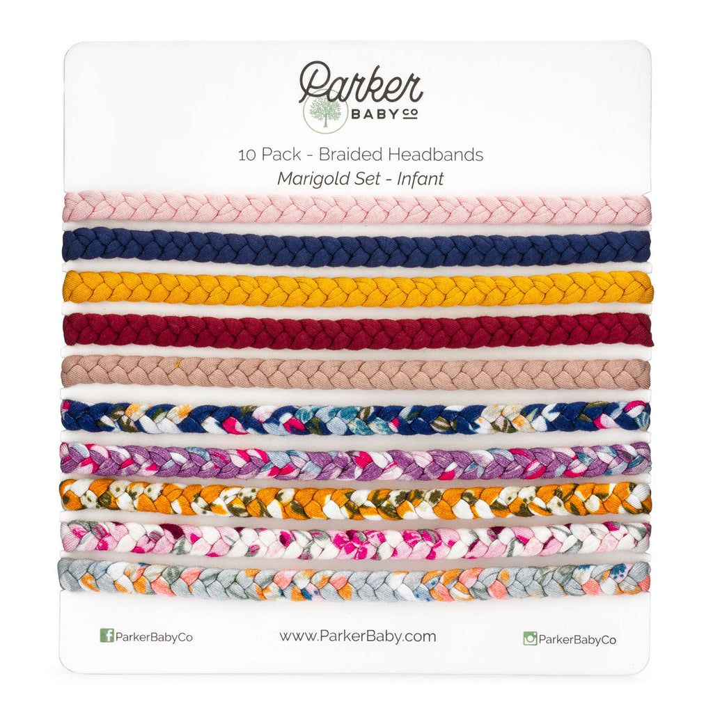 Braided Headbands - 10 Pack