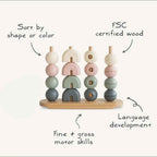 Wooden Multi Shape Stacker