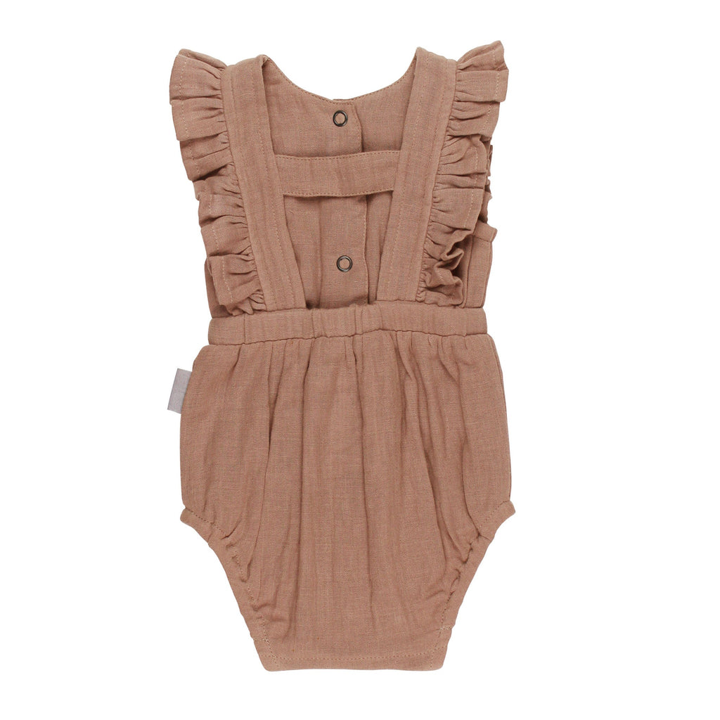 Adobe | Organic Muslin Ruffle Bodysuit