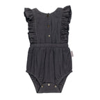 Chia Seed | Organic Muslin Ruffle Bodysuit