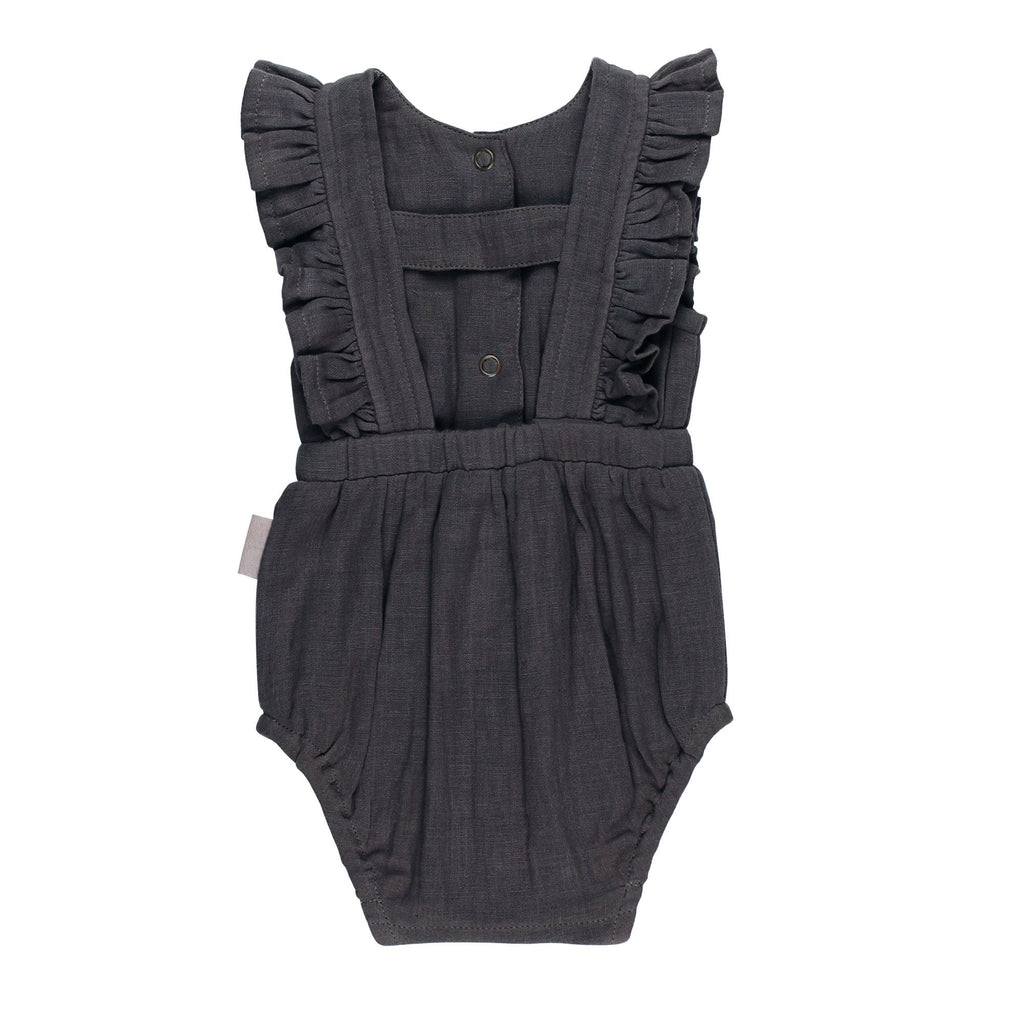 Chia Seed | Organic Muslin Ruffle Bodysuit