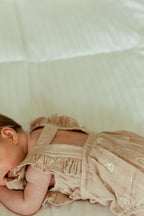 Oatmeal Sailboat | Organic Muslin Ruffle Bodysuit