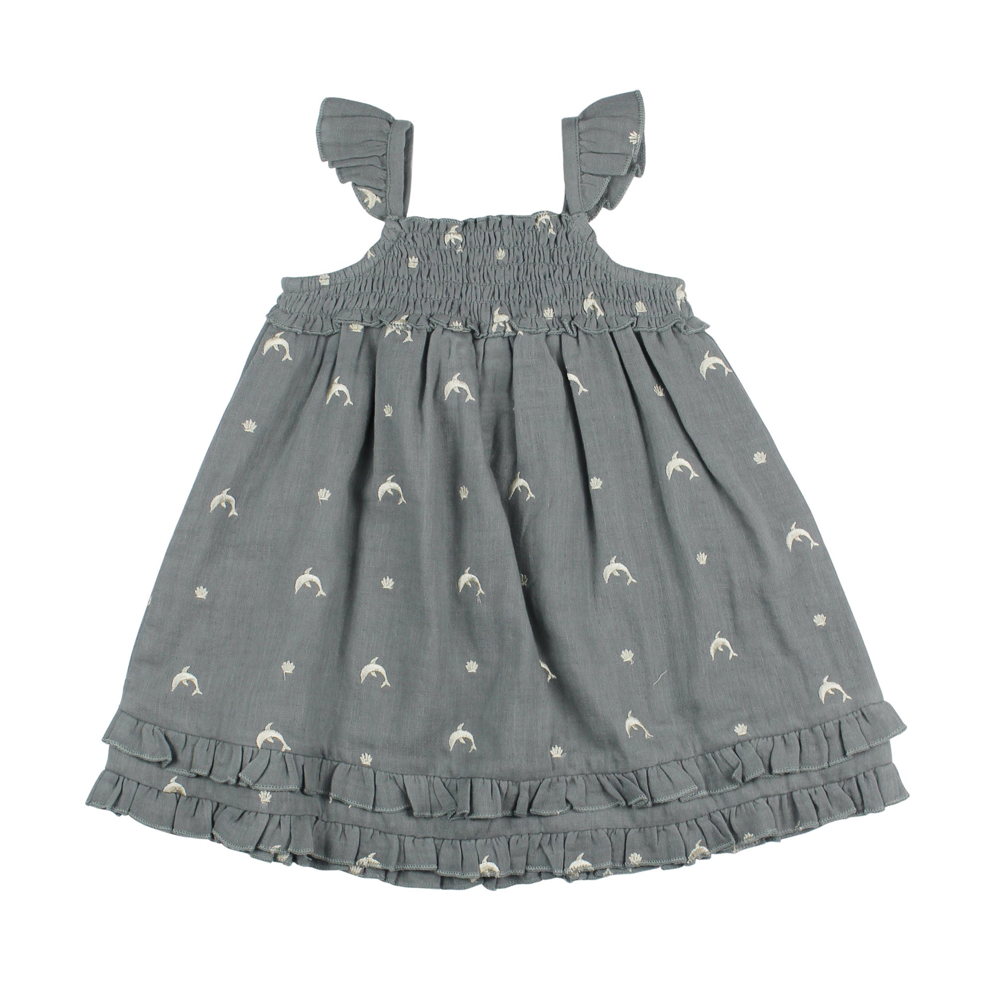 Moonstone Dolphin | Organic Muslin Summer Dress