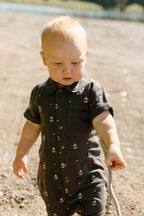Chia Anchor | Organic Muslin S/Sleeve Coverall