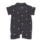 Chia Anchor | Organic Muslin S/Sleeve Coverall