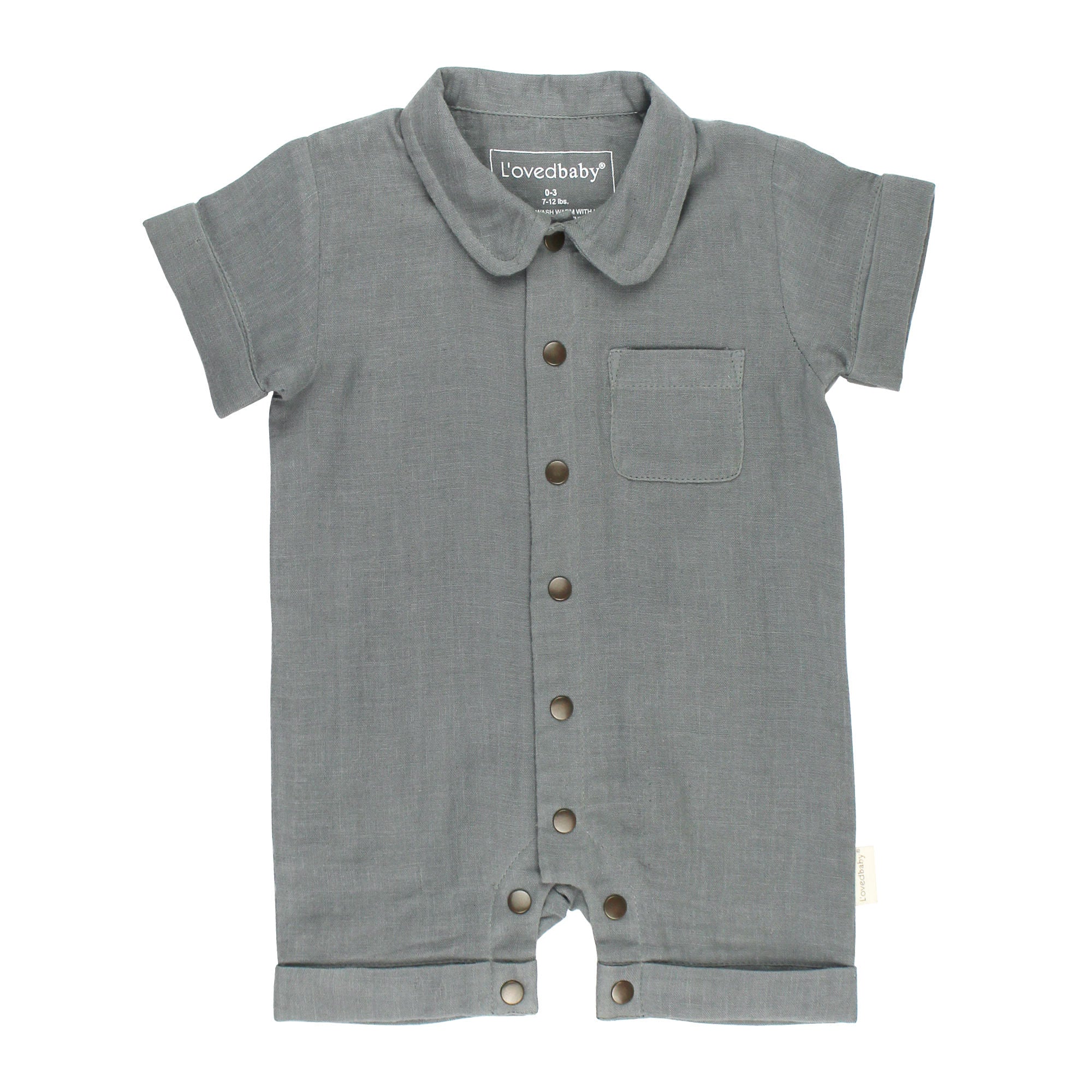 Moonstone | Organic Muslin S/Sleeve Coverall