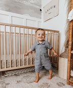 Moonstone | Organic Muslin S/Sleeve Coverall
