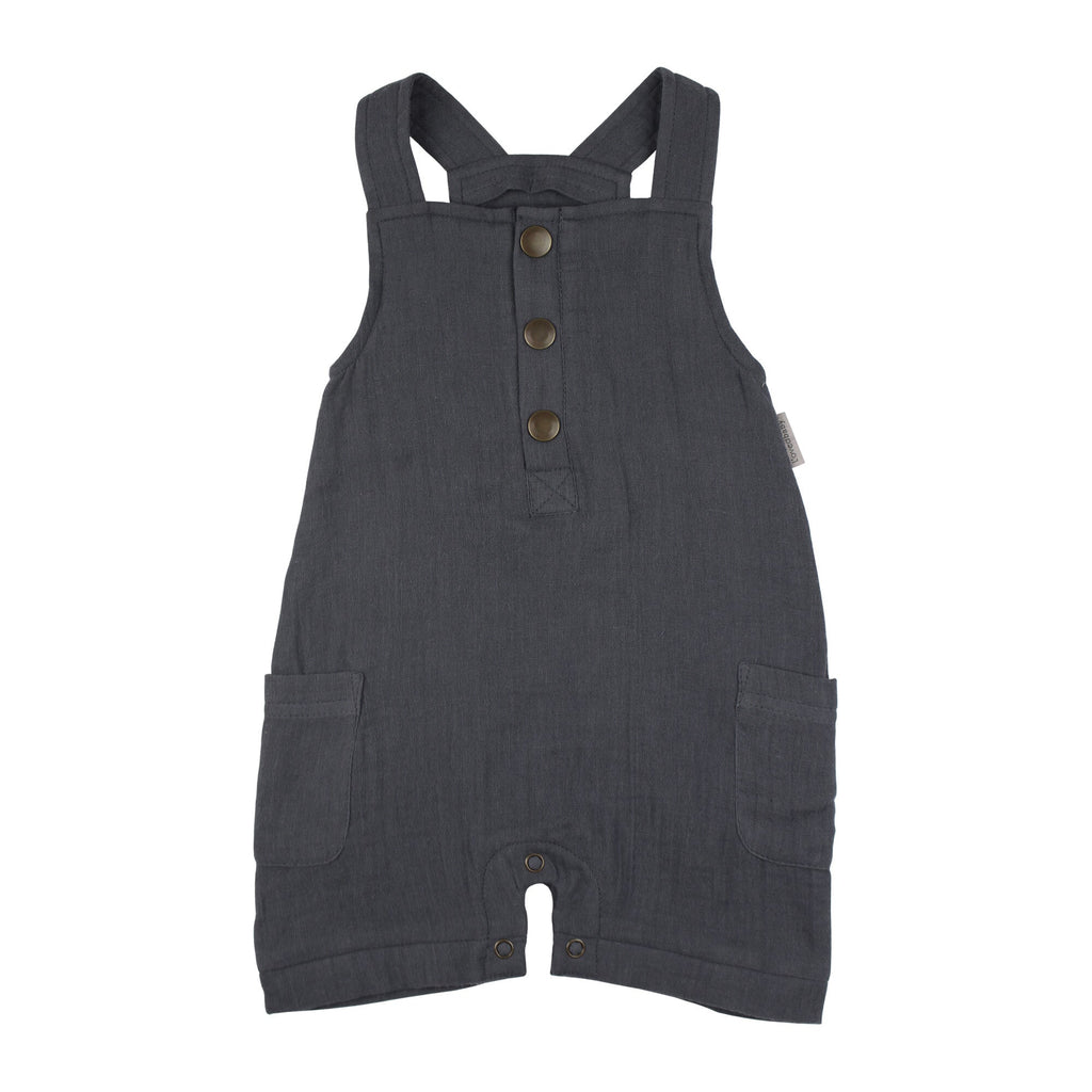 Chia Seed | Organic Cuffed Muslin Overall