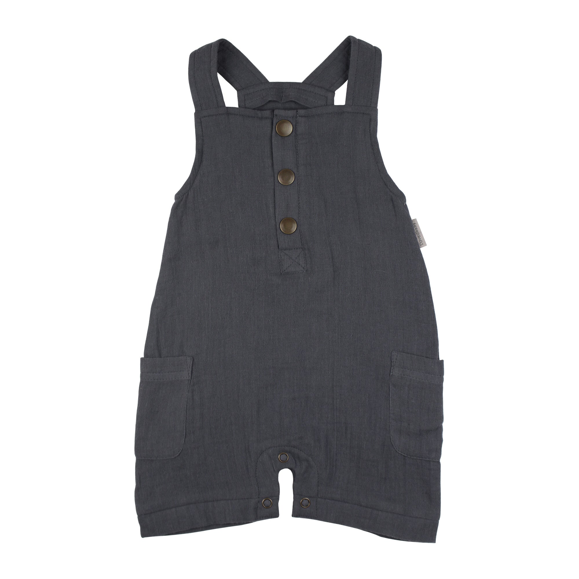 Chia Seed | Organic Cuffed Muslin Overall