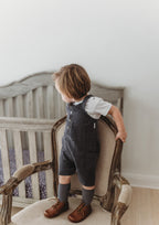 Chia Seed | Organic Cuffed Muslin Overall