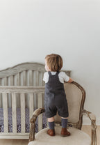 Chia Seed | Organic Cuffed Muslin Overall