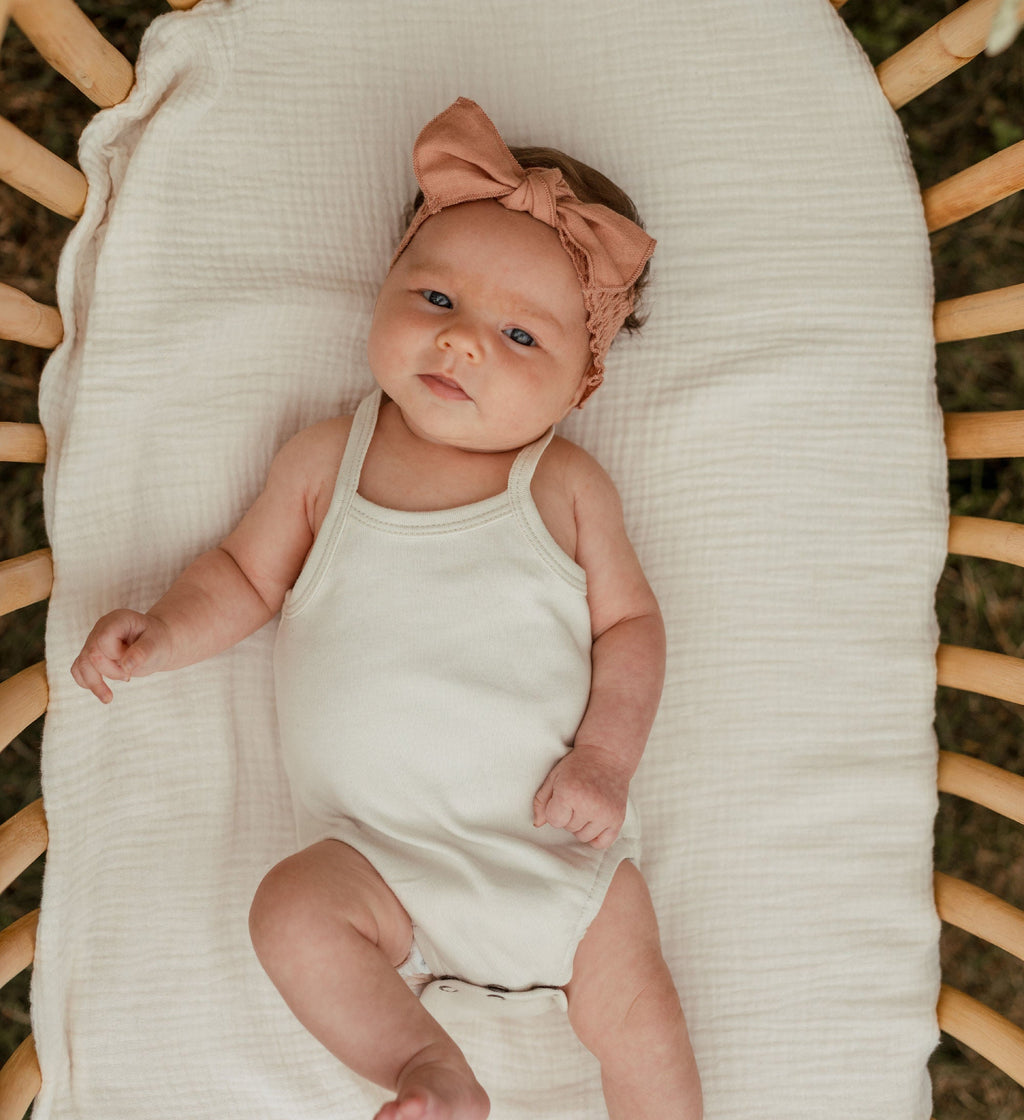 Adobe | Organic Muslin Smocked Headband